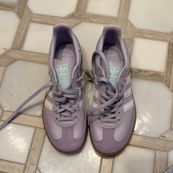 Adidas Women's Lavender and Mint Sneakers